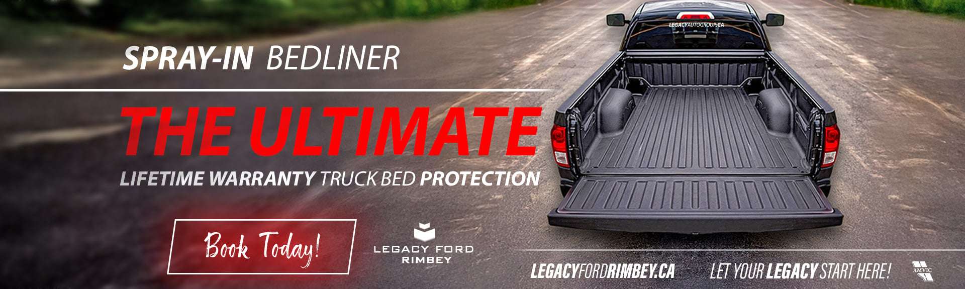Book today-Spray-in Bedliner