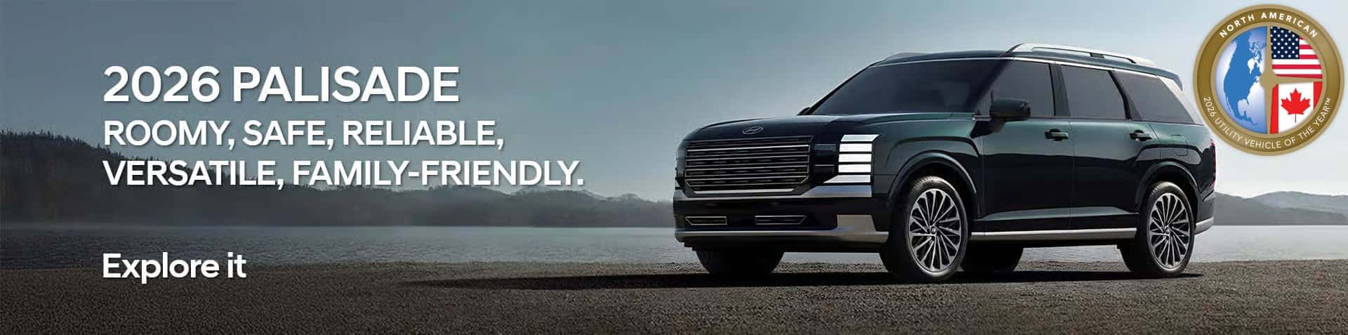 2026 Palisade Utility vehicle of the year