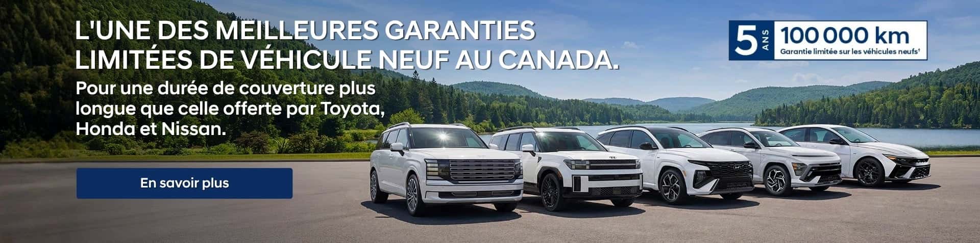L'une des meilleures garanties limitées de véhicule neuf au Canada - Chez Brossard Hyundai 