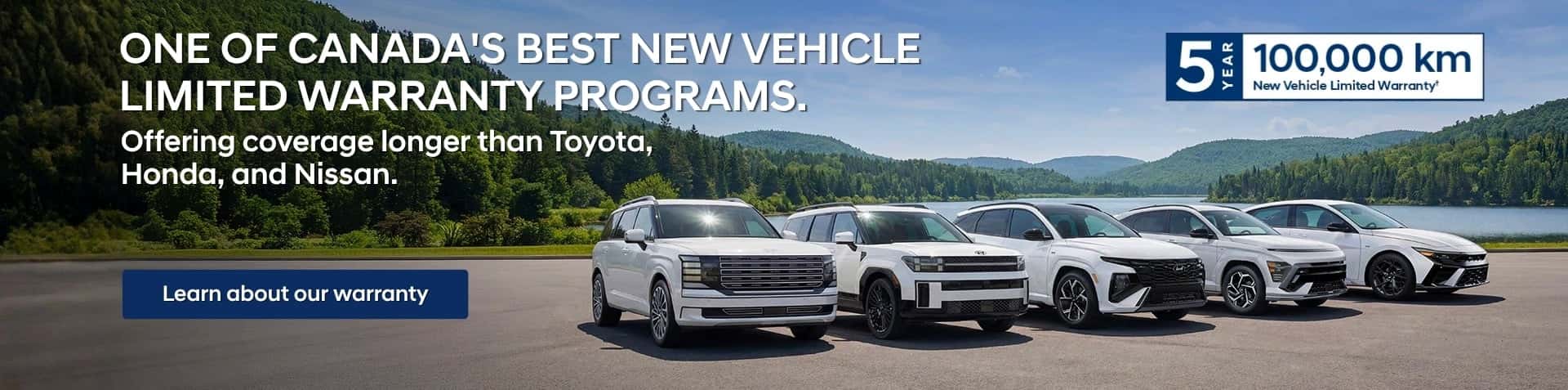 One of the best limited warranties for new vehicles in Canada - At Brossard Hyundai