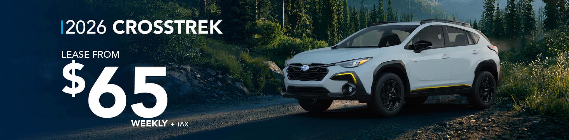 2026 Crosstrek from $65 weekly + tax