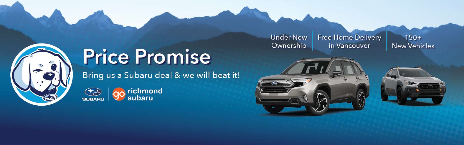 Go Richmond Subaru Price Promise - we won't be beat!