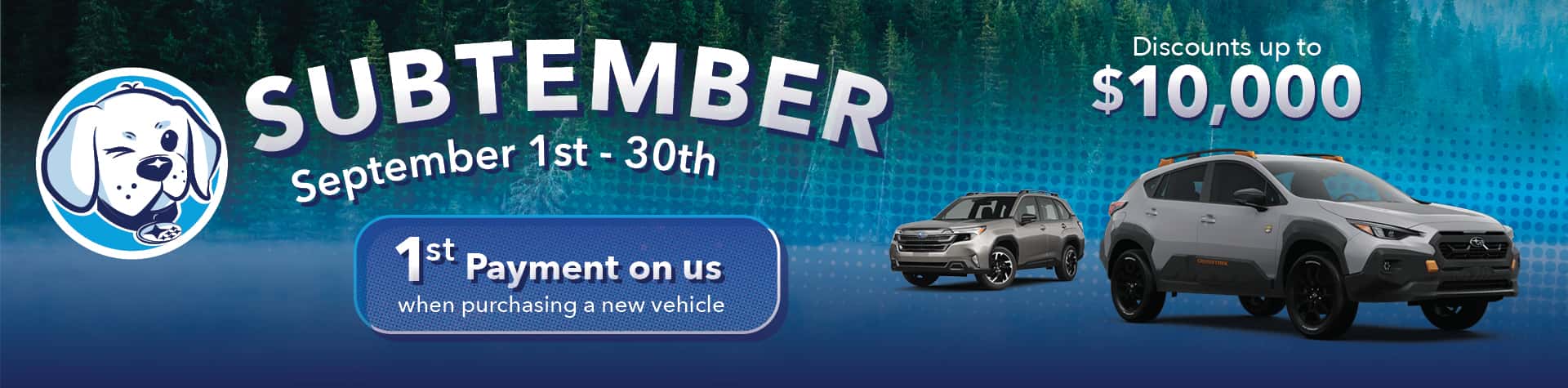 SUBTEMBER Sale September 1st - 30th 