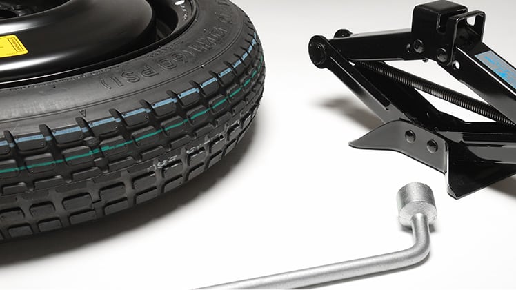 Tools used to shop change a tire