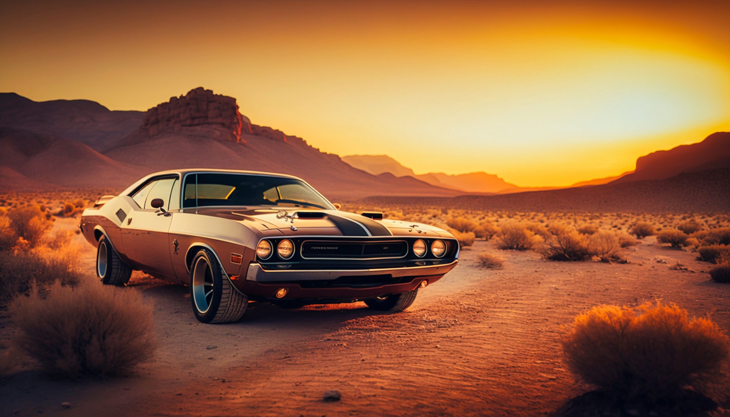 1970 Dodge Challenger muscle car