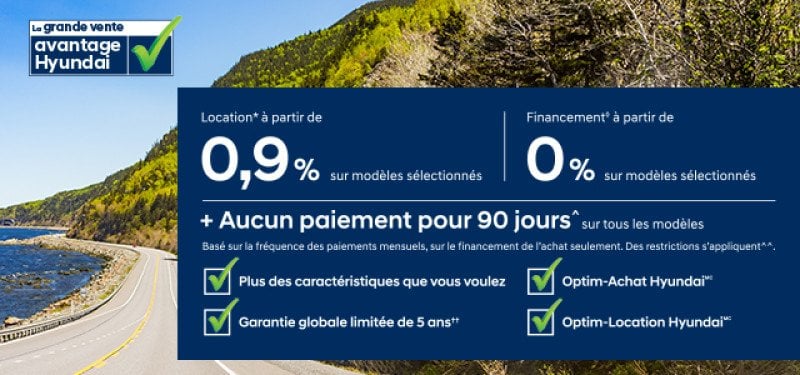 La grande vente Avantage Hyundai