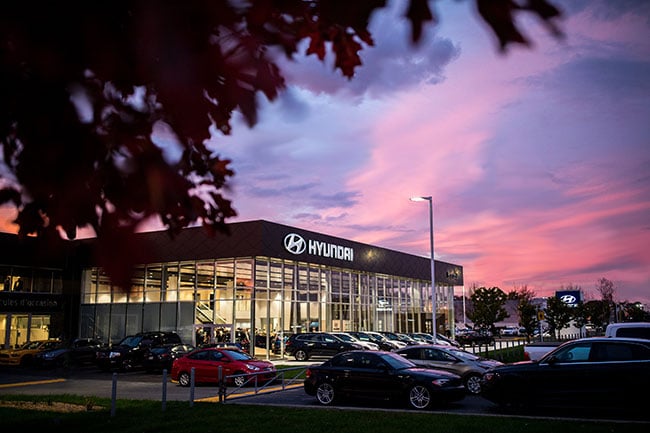 Photo du concessionnaire Brossard Hyundai vu du côté ouest