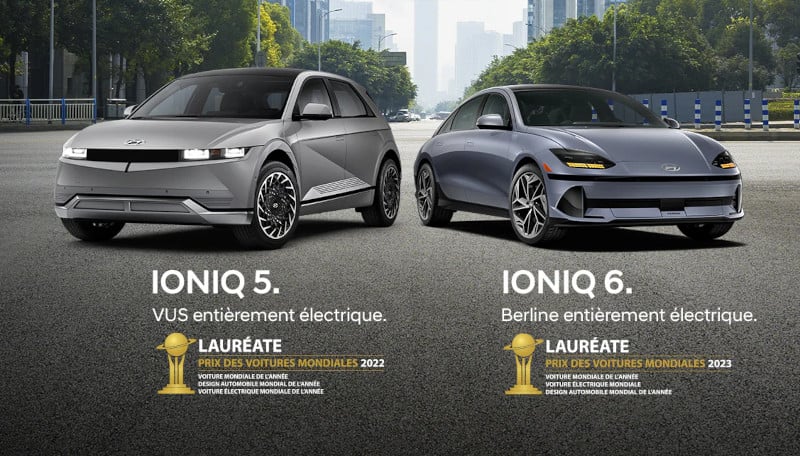 Ioniq 5 et Ioniq 6 - Voitures de l'Annee 2022 et 2023