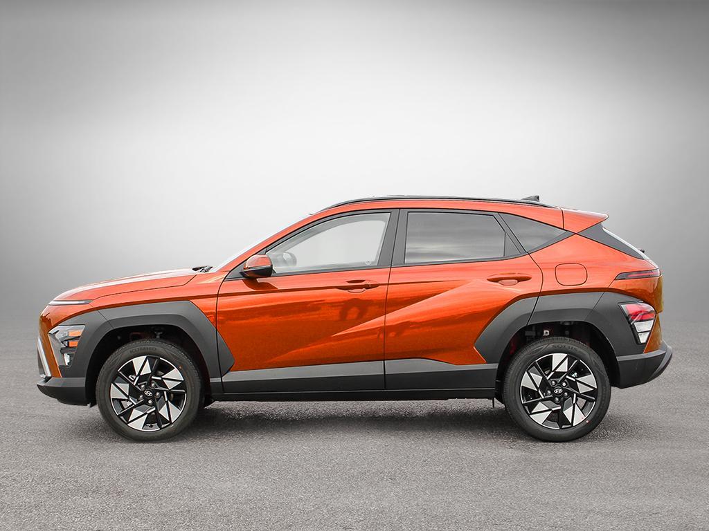 Kona 2026 orange Soultronic, profil côté conducteur