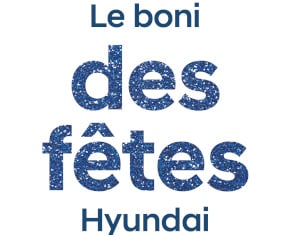Logo de L'événement Le boni des fêtes Hyundai
