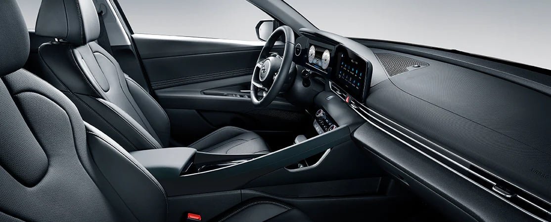 Intérieur en cuirette noire Elantra Luxury