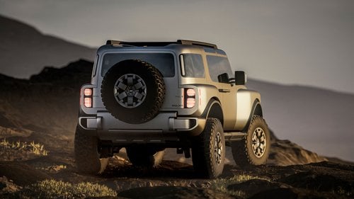 Hyundai Boulder Concept rear view — rugged design with LED lights