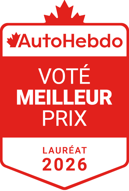 Écusson Voté meilleur prix AutoHebdo 2026 – Brossard Hyundai lauréat