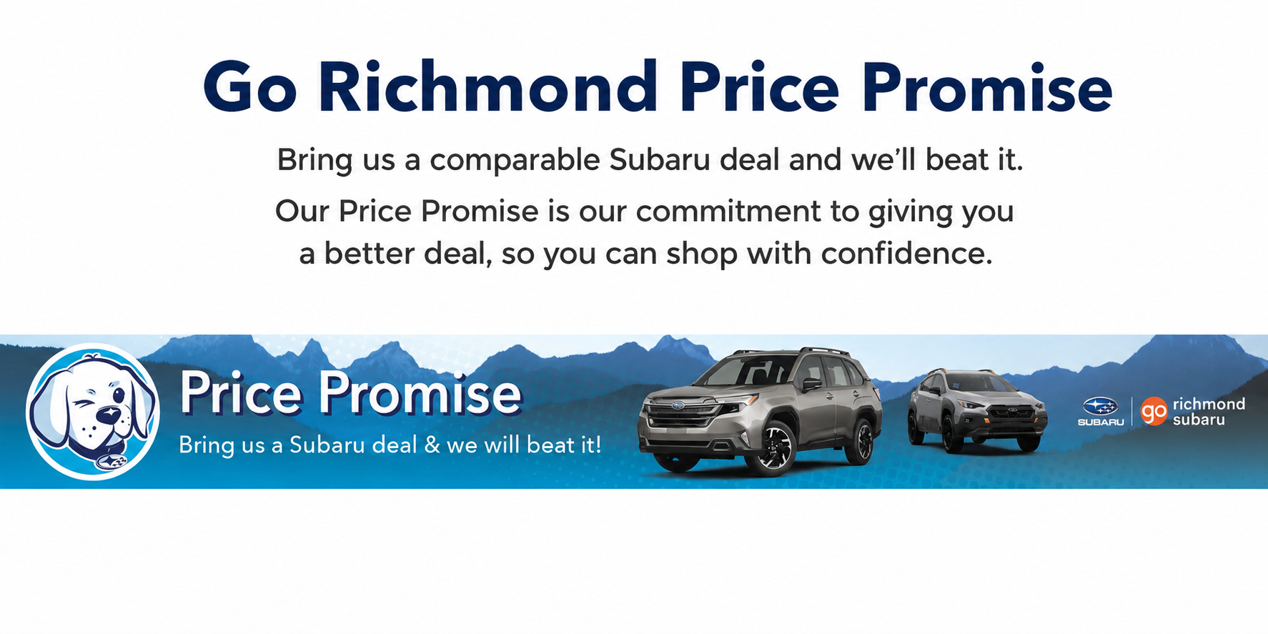Go Richmond Subaru Price Promise