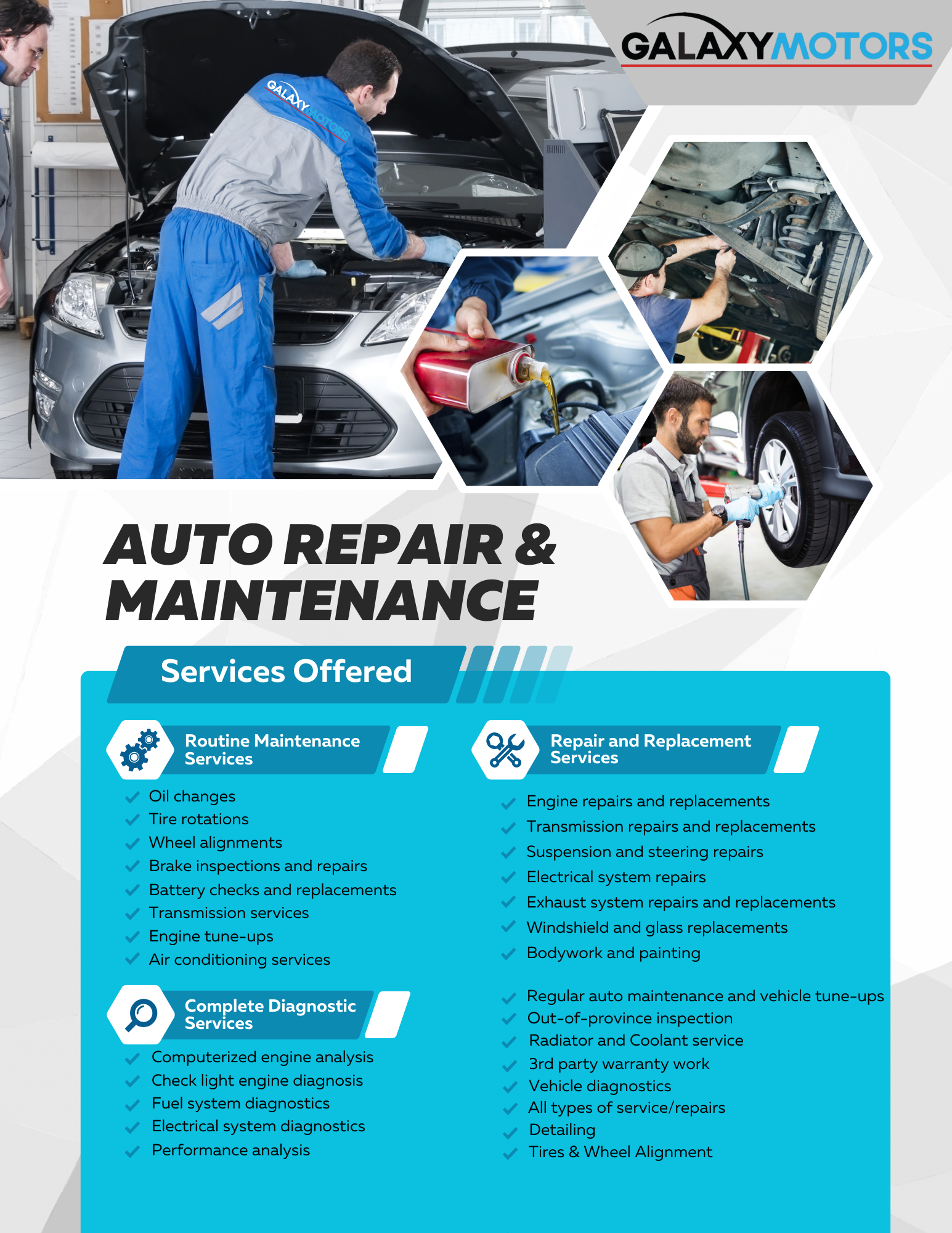 Service Department in Langford, BC Galaxy Motors Langford