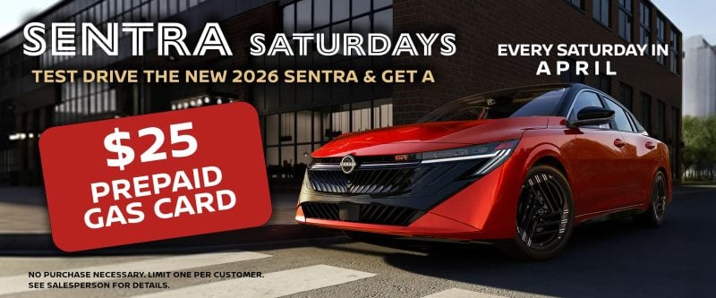 Sentra Saturday. $25 prepaid gascard