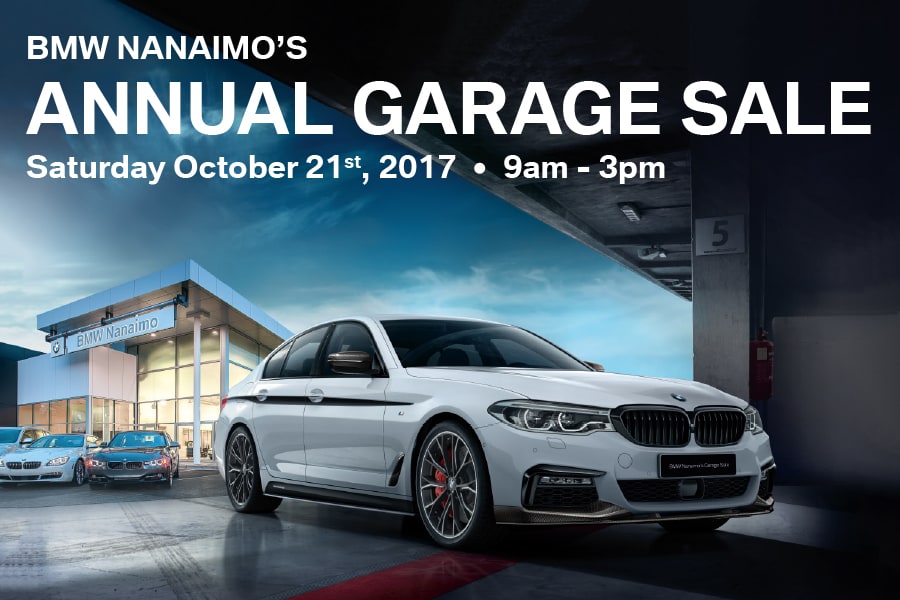BMW Nanaimo's Fall Garage Sale October 21st 2017